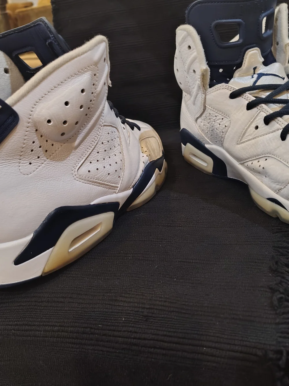 Jordan Retro 6 White Navy Men's Sneakers
